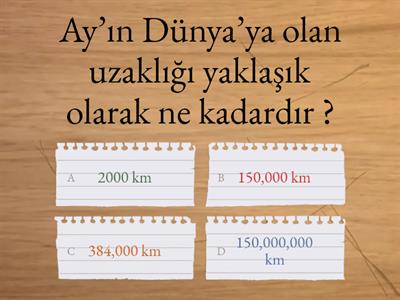 Dünya- Güneş- Ay