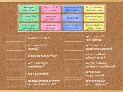 Family / Relationships (NTE Upper Unit 1)