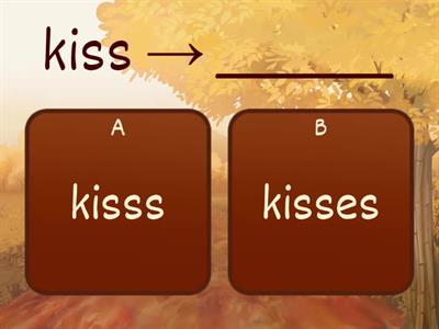 單數動詞字尾+es