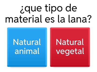 materiales naturales y materiales elaborados