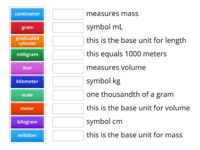 Metric System Match