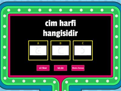 elifba harfi gameshow testi