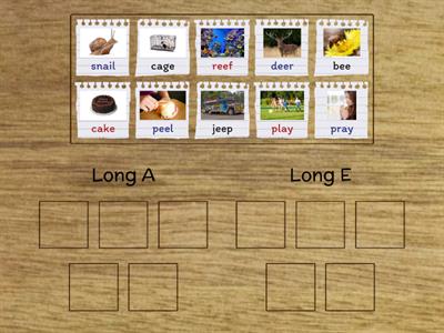 Long Vowel A and Long Vowel E