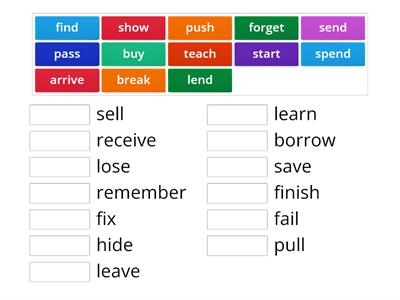 Opposite verbs