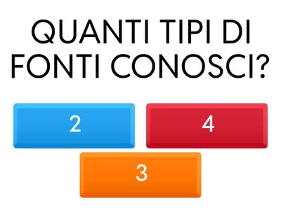 QUIZ DI STORIA CLASSE TERZA