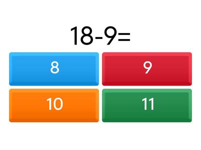 Bảng trừ lớp 2