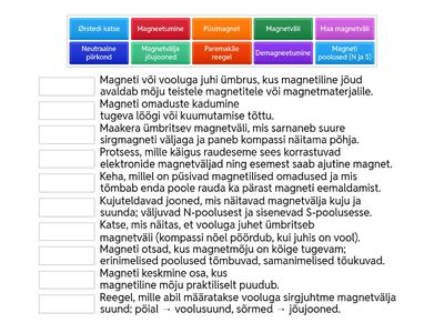 Püsimagnet ja magnetväli