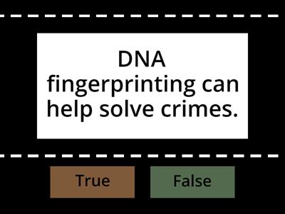 Biotechnology True and False