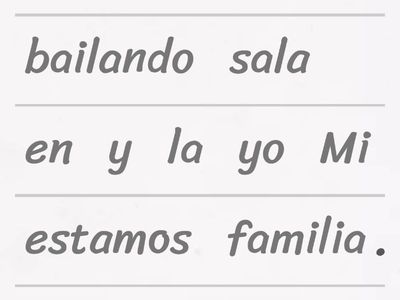 U7A Unjumble-Present Progressive