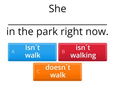 Present Simple / Present Continuous 