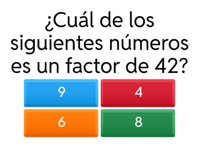 Factores y múltiplos
