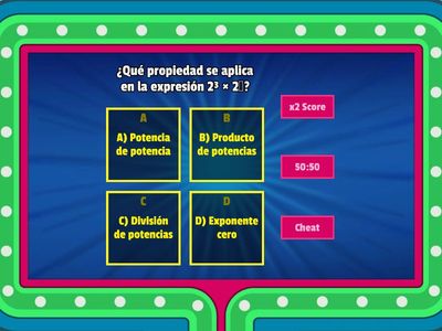 PROPIEDADE DE LOS EXPONENTES