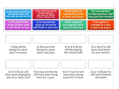 Future tenses practice
