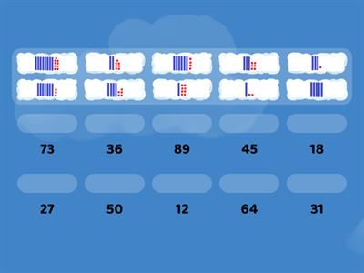 Observa la cantidad y selecciona la representación de base 10