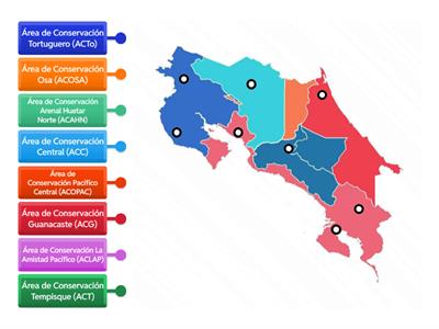 Áreas de Conservación Costa Rica 