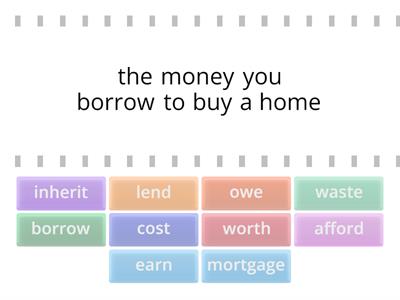 English File intermediate money vocab