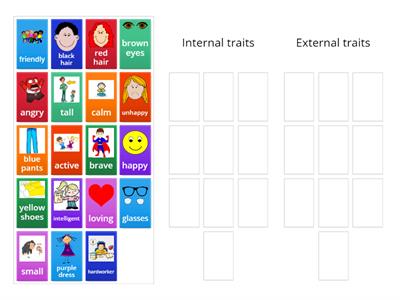 Internal and External Character traits 1