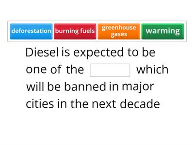 Complete the sentences with the words from the previous exercise