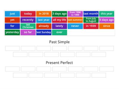 Present Perfect Past Simple E8