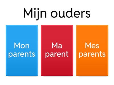 Het bezittelijk voornaamwoord 