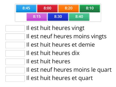 Quelle heure est-il?