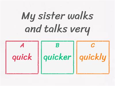 Comparative Adjectives and Comparative Adverbs