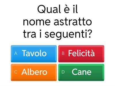 Quiz di Grammatica classe prima secondaria primo grado