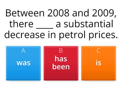 Writing part 1 - tenses