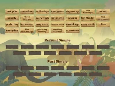 Present Simple vs Past Simple key words