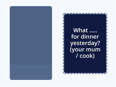 Past simple (Wh- questions)