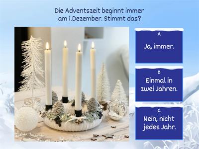 Winter und Weihnachten  Klasse 6