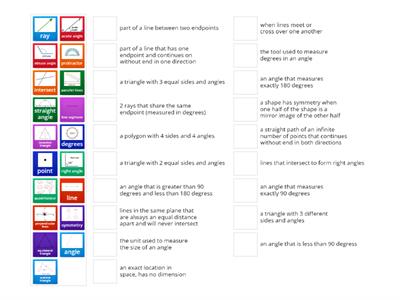 Geometry Vocabulary Review