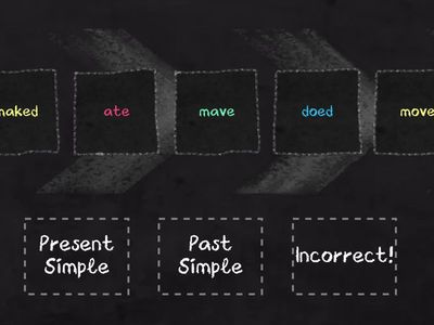 Verb sorting: Past and Present