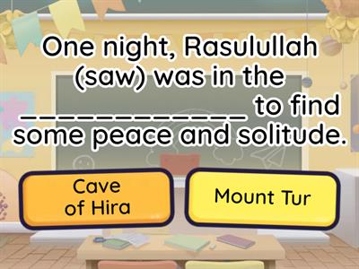 Lesson 11: Allah's First Wahy to Prophet Muhammad (saw)