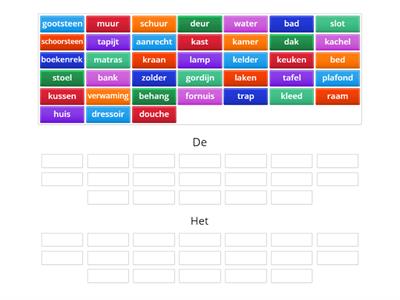 De en het - 11. Woorden zonder regels: in huis