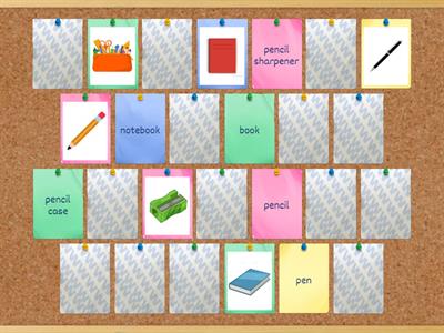 School objects: memory game!