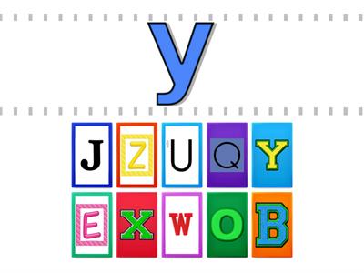 Group 3 Match upper and lowercase letters