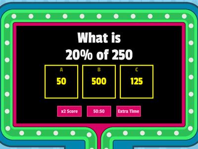 Percentage of a Number