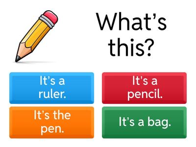 At School - Sentence Pattern 