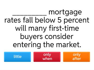 Inversions with negative adverbials