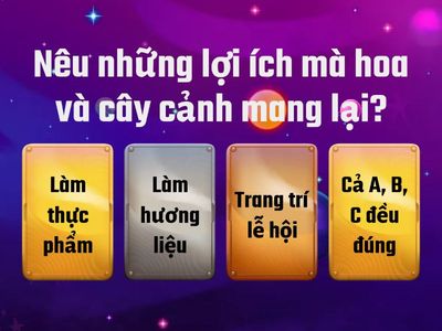 ÔN TẬP CÔNG NGHỆ CHKI LỚP 4