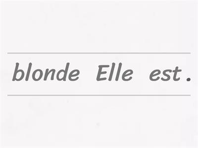 Descriptions word order