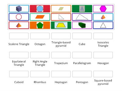 2D and 3D shape match up 