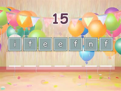 Numbers in words (Within 20)