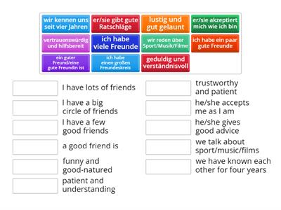 nat 5/higher german - friends