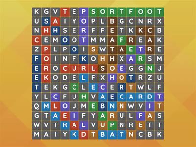 Long Vowel Wordsearch