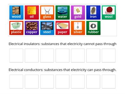 Insulators and conductors  Year 4