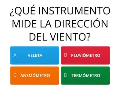  INSTRUMENTOS PARA MEDIR EL TIEMPO ATMOSFÉRICO