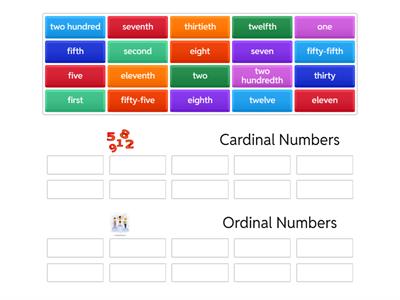 cardinal and ordinal numbers