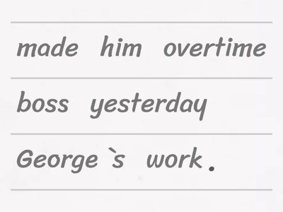 Make, let, be allowed